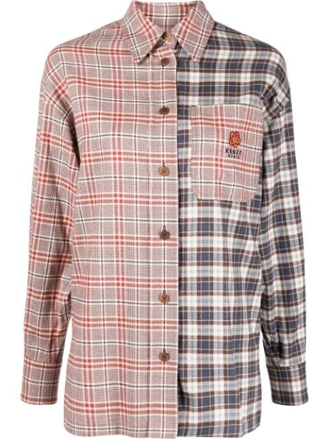mix-print shirt by KENZO