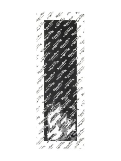 monogram edge scarf by KENZO