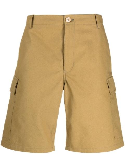 multi-pocket cotton cargo shorts by KENZO