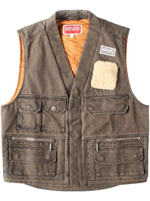 multi-pocket gilet by KENZO