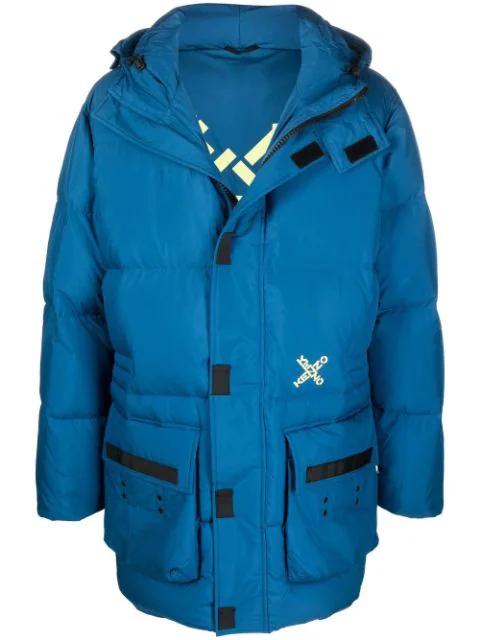 padded hoodied coat by KENZO