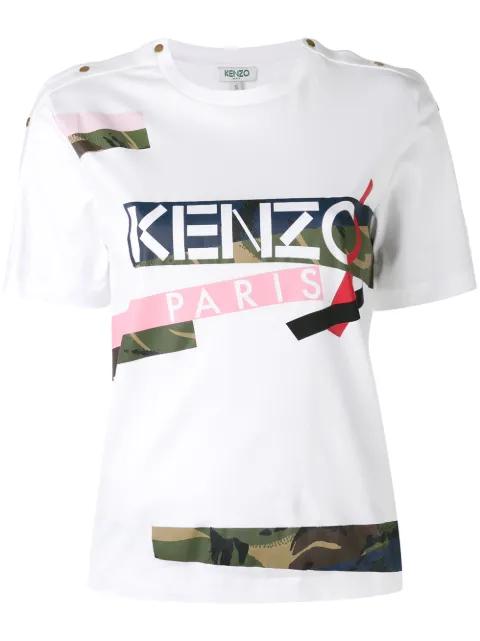 patch print T-shirt by KENZO