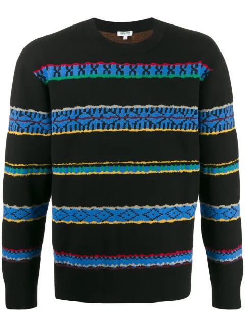 peruvian stripes jumper by KENZO