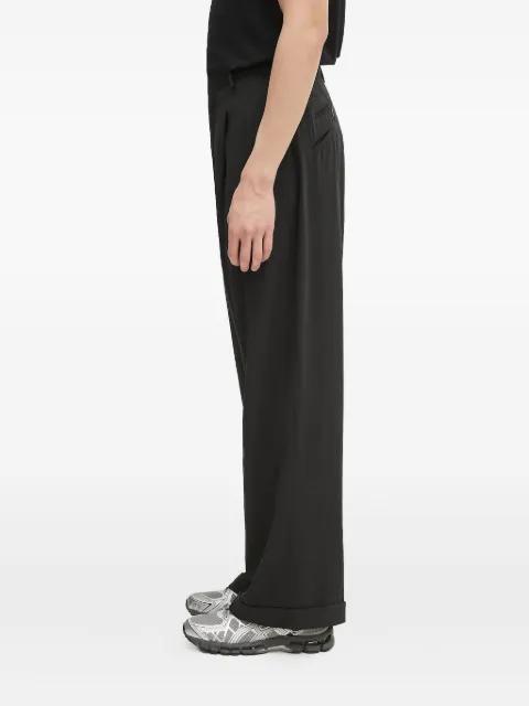 pleated cuffed-hem trousers by KENZO