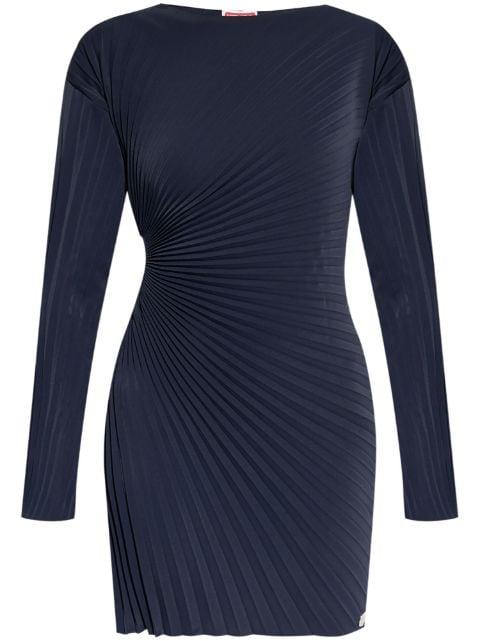 pleated long-sleeve dress by KENZO