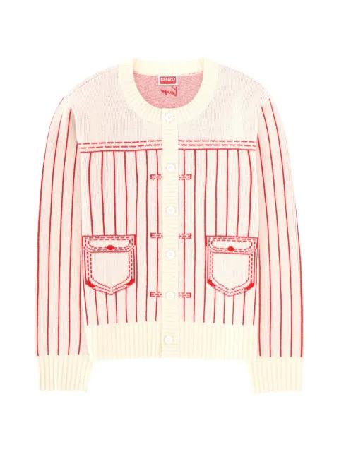pockets striped cardigan by KENZO