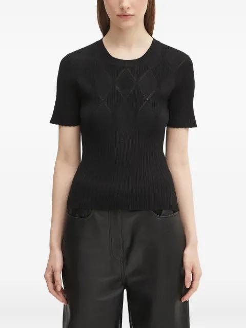 ribbed-knit diamond-pattern top by KENZO