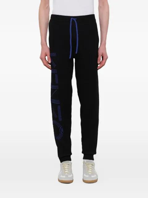 ribbed knit logo track trousers by KENZO
