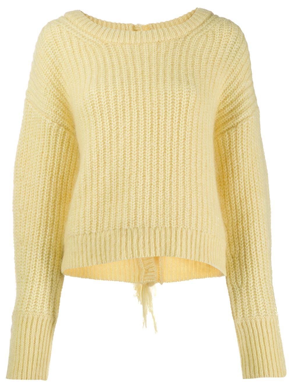 scoop neck knitted jumper by KENZO