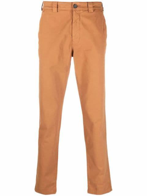 slim-fit logo-patch trousers by KENZO