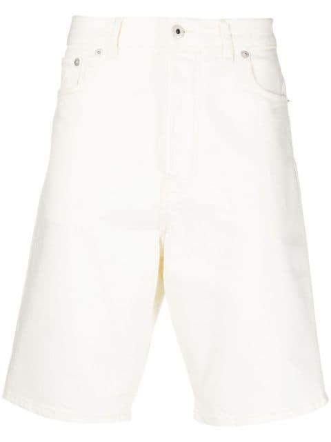 straight-leg denim shorts by KENZO