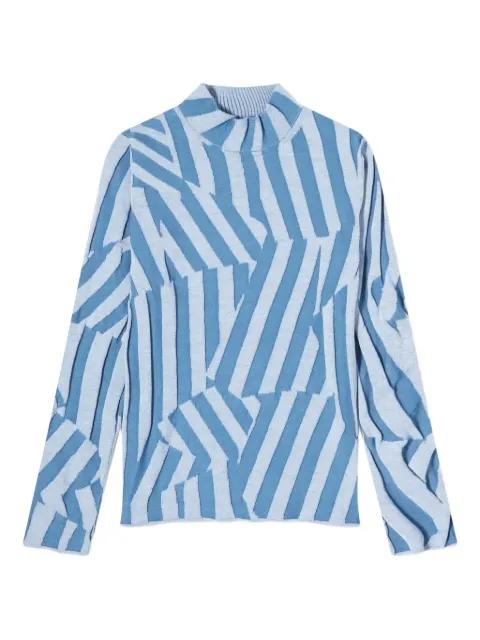 stripe-pattern high-neck sweater by KENZO