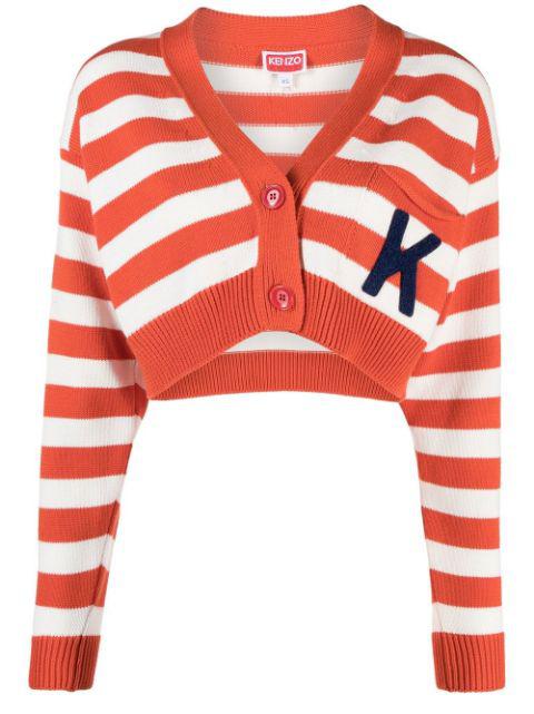striped cropped cardigan by KENZO