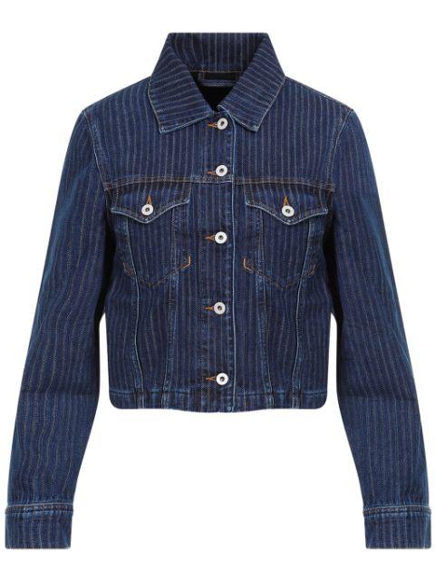 striped denim jacket by KENZO