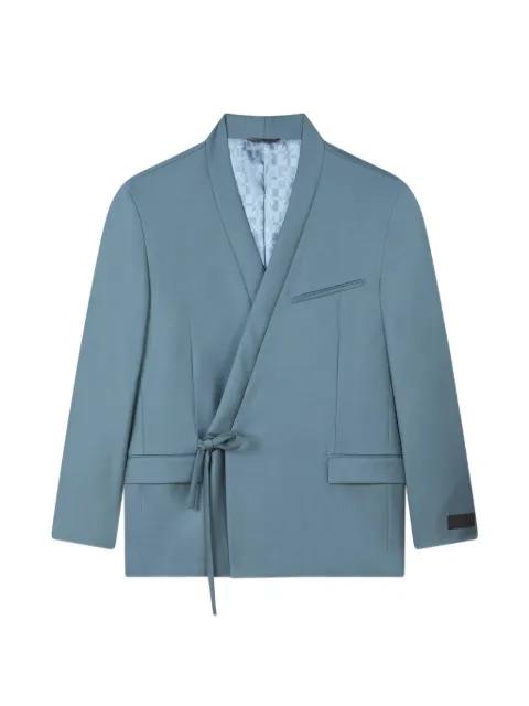 tie-fastening shawl-lapel jacket by KENZO