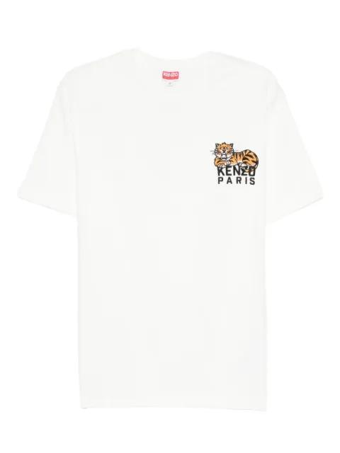 tiger-embroidered T-shirt by KENZO