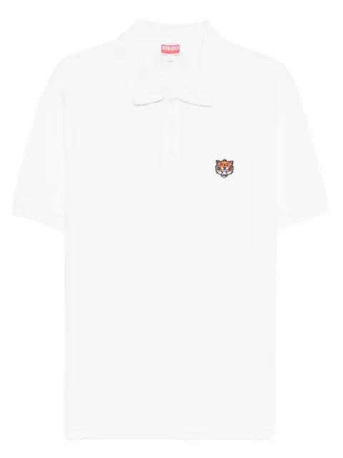 tiger-embroidered polo shirt by KENZO