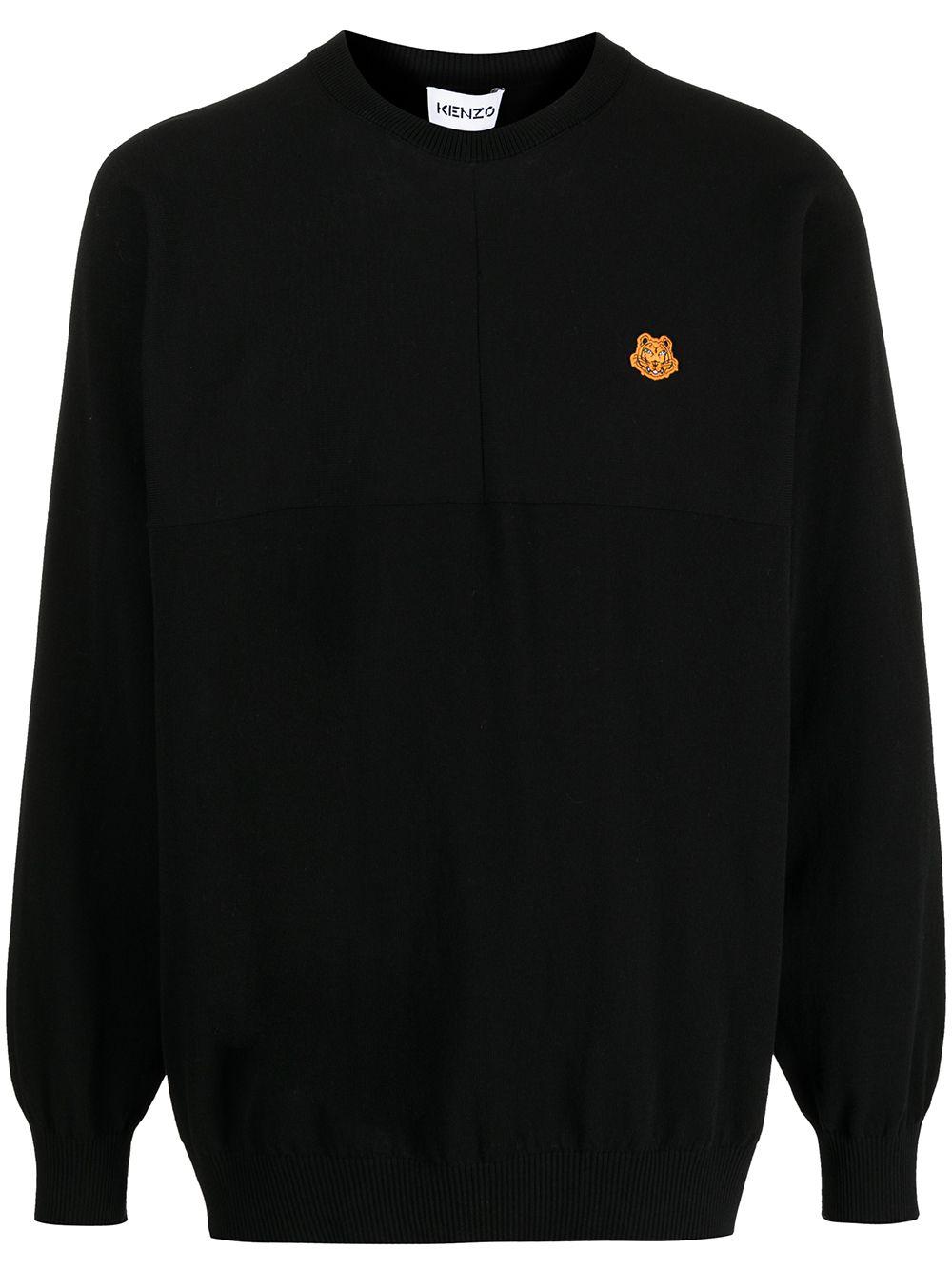 tiger-patch jumper by KENZO