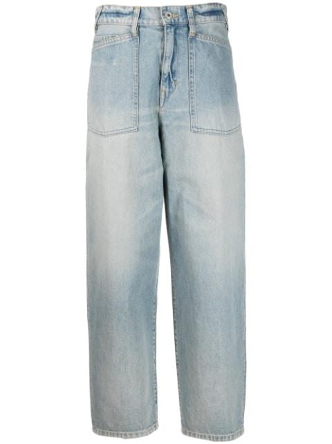 wide-leg cropped jeans by KENZO