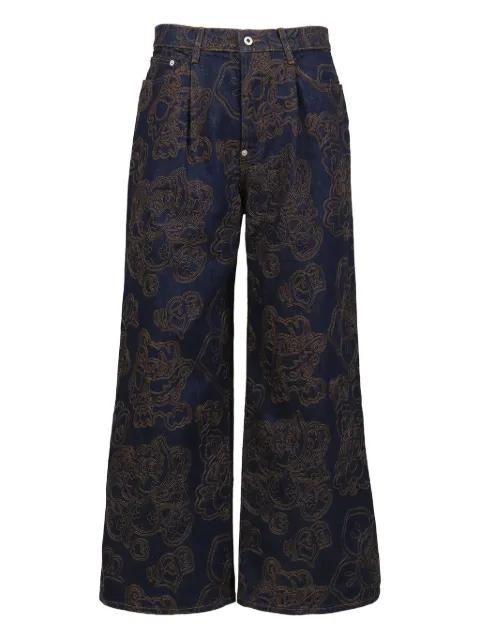 x Verdy embroidered jeans by KENZO