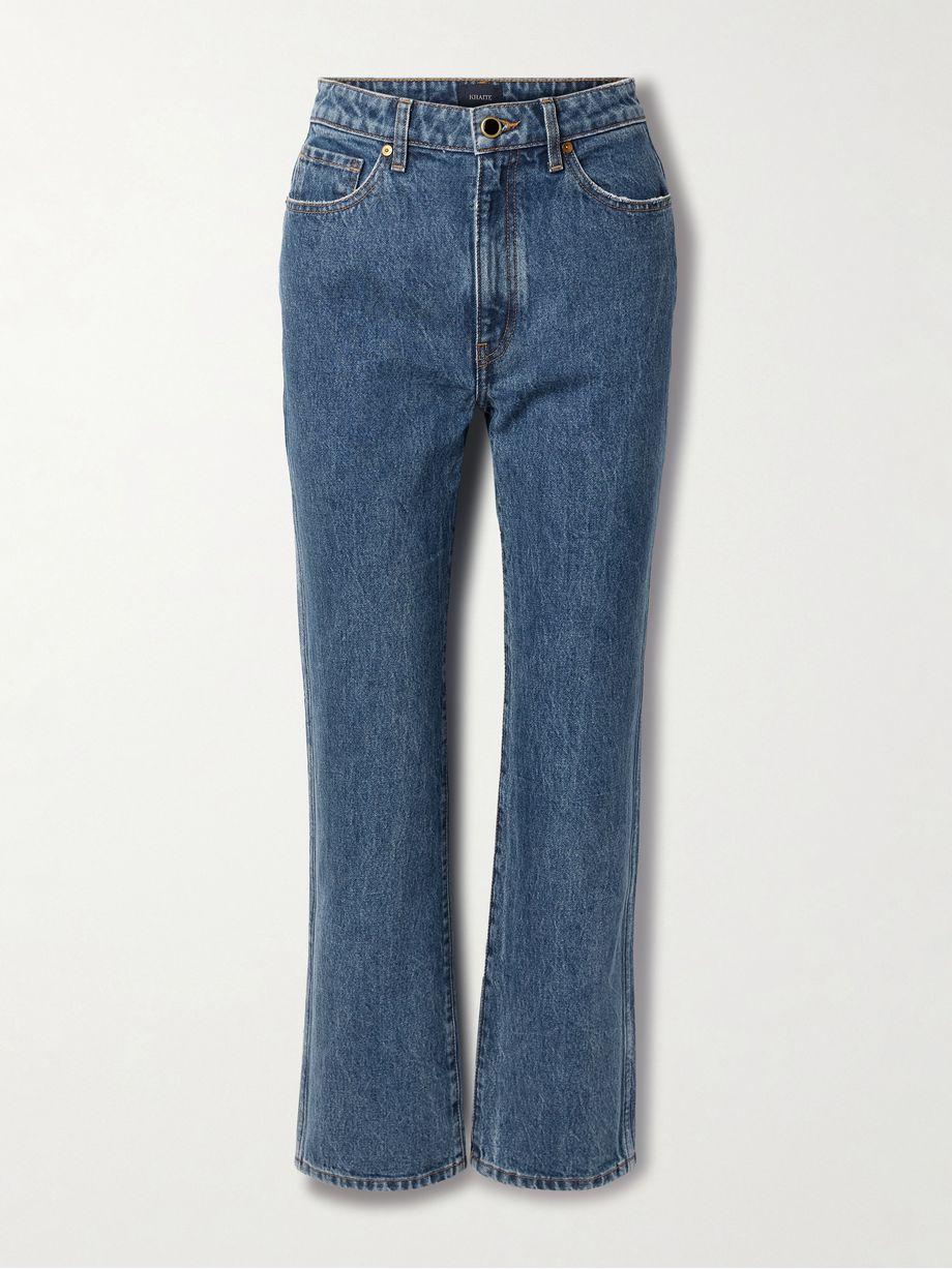Abigail cropped high-rise straight-leg jeans by KHAITE