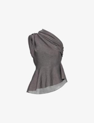 Aimee One-Shoulder Knitted Top by KHAITE