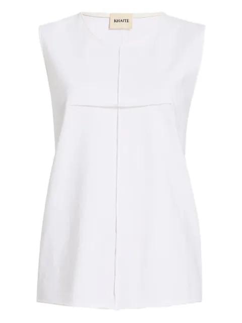 Allo crew-neck sleeveless vest by KHAITE