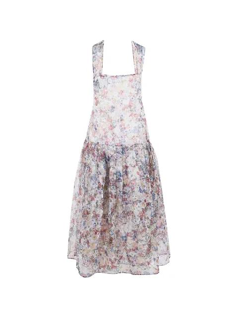 Amello floral open-back dress by KHAITE