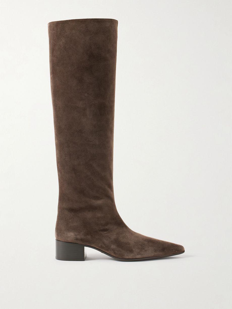 Andee suede knee boots by KHAITE