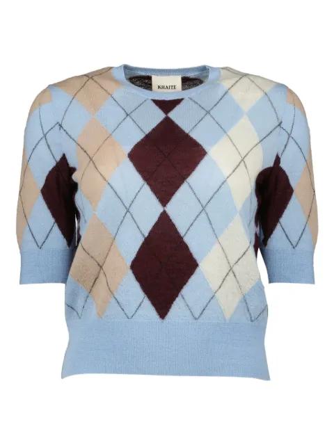 Anders argyle sweater by KHAITE