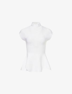 Andra Stand-Collar Knit Top by KHAITE