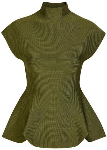 Andra high-neck stretch-knit top by KHAITE