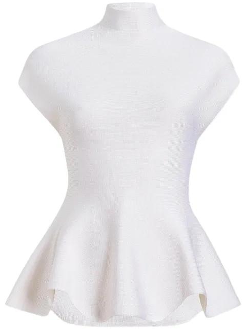 Andra peplum-hem top by KHAITE