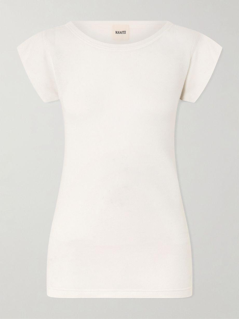Angel cotton and cashmere-blend T-shirt by KHAITE