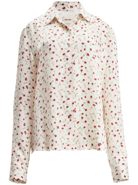 Argo rose-print shirt by KHAITE