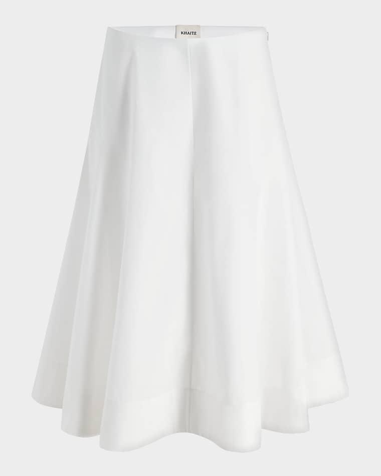 Artin Flare Midi Skirt by KHAITE