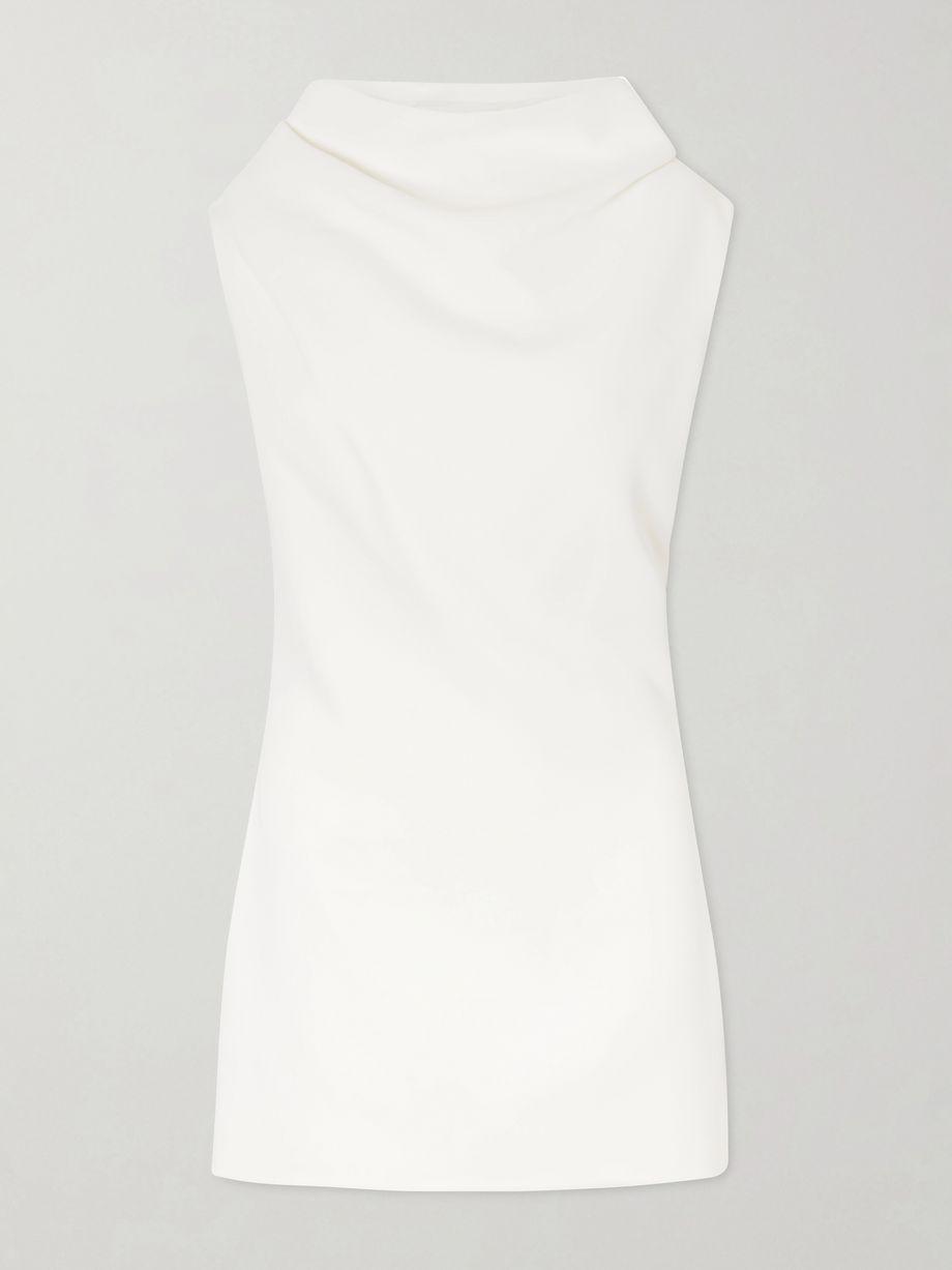 Astor bonded crepe satin mini dress by KHAITE