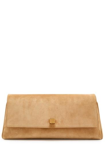 Audrey suede clutch by KHAITE