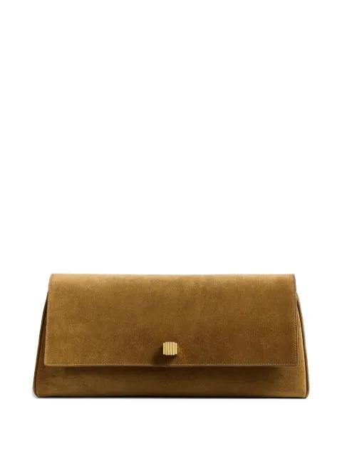 Audrey suede clutch bag by KHAITE