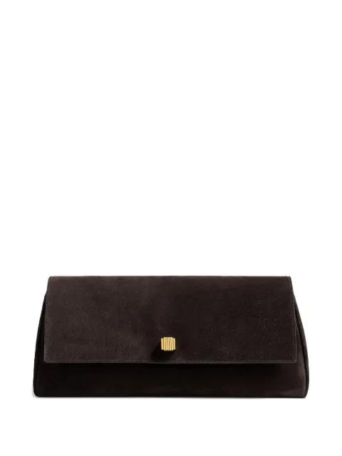 Audrey suede clutch bag by KHAITE