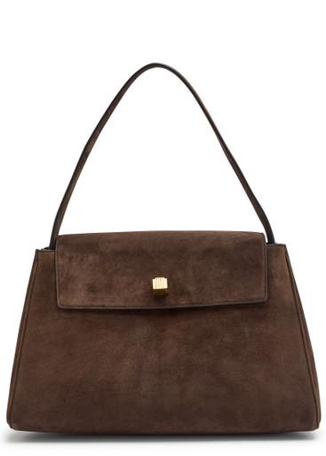 Audrey suede top handle bag by KHAITE