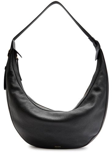 Augustina grained leather shoulder bag by KHAITE