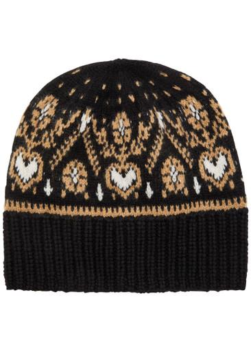 Avers Fair Isle cashmere beanie by KHAITE