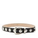 BENNY BELT SILVER STUDS - BLAC by KHAITE BENNY BELT SILVER STUDS - BLAC by KHAITE
