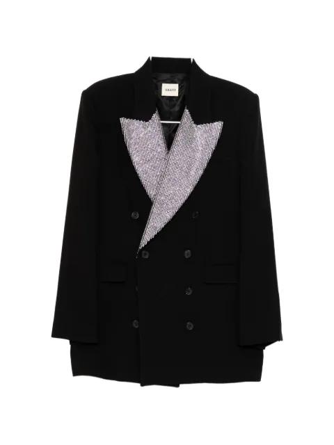Balton crystal-embellished blazer by KHAITE 
