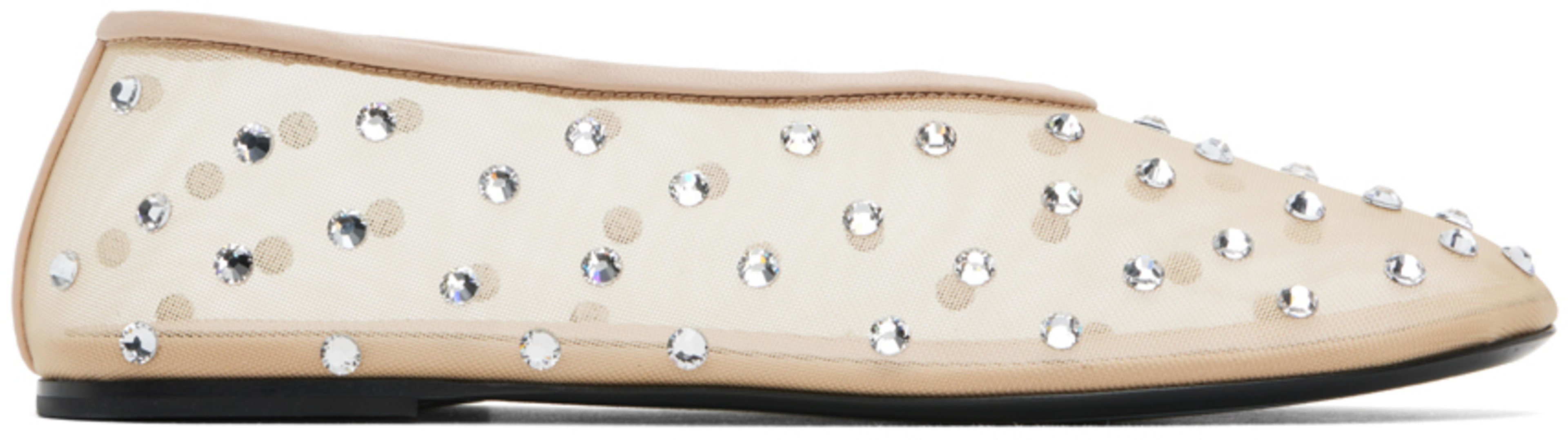 Beige 'The Marcy' Ballerina Flats by KHAITE