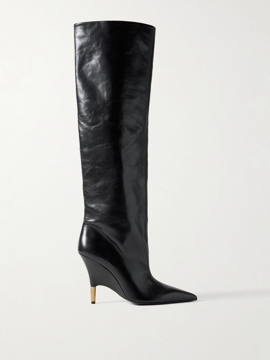Bella leather knee boots by KHAITE
