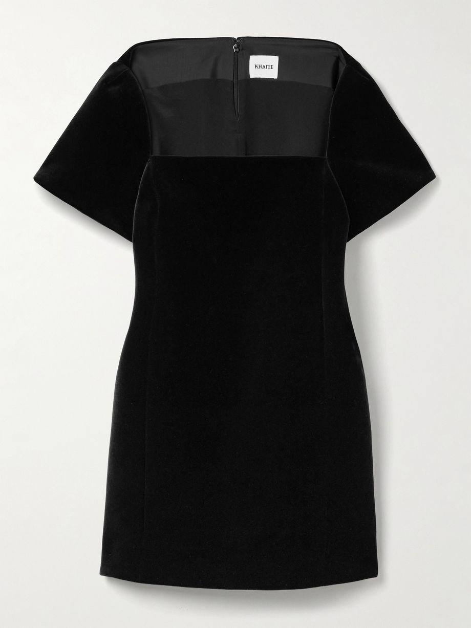Benji velvet mini dress by KHAITE