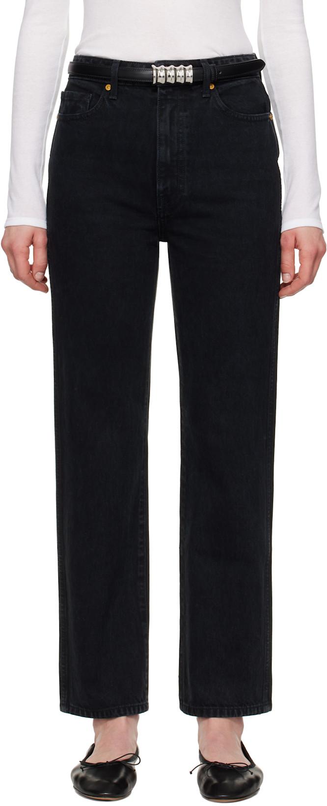 Black Abigail Jeans by KHAITE