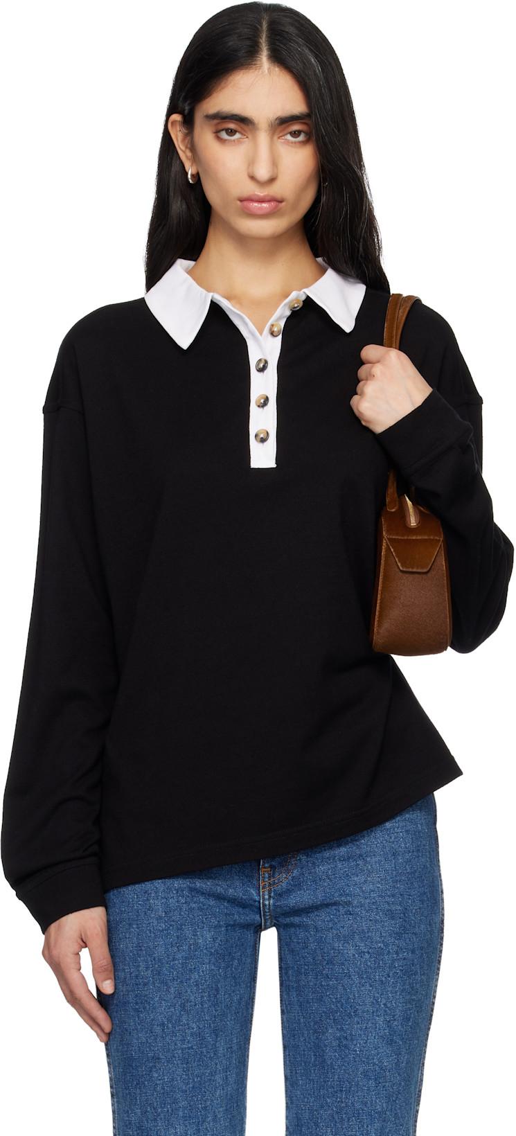 Black Faithful Polo by KHAITE